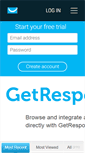 Mobile Screenshot of connect.getresponse.com