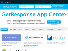 Tablet Screenshot of connect.getresponse.com