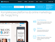 Tablet Screenshot of getresponse.pl